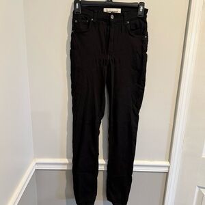 Reformation high raise & skinny black jeans size 24 cut LY209